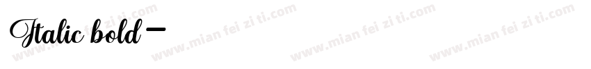 Italic bold字体转换